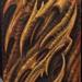 bio organic bio mech oil paint on cupbord door Art Design Thumbnail